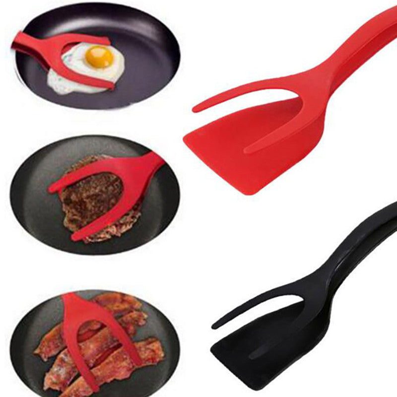 Grip And Flip Spatula Tongs
