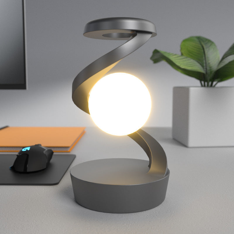 Rotating Moon Desk Lamp / Wireless Charging