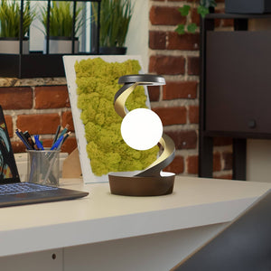 Rotating Moon Desk Lamp / Wireless Charging