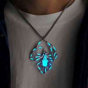 Luminescent spider Necklace