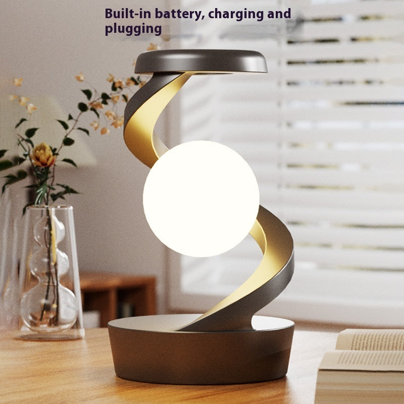 Rotating Moon Desk Lamp / Wireless Charging