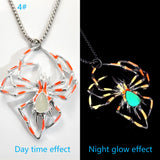 Luminescent spider Necklace