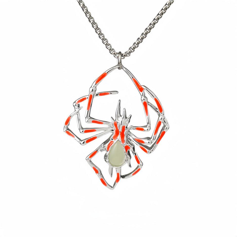 Luminescent spider Necklace