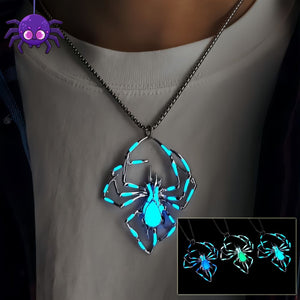Luminescent spider Necklace